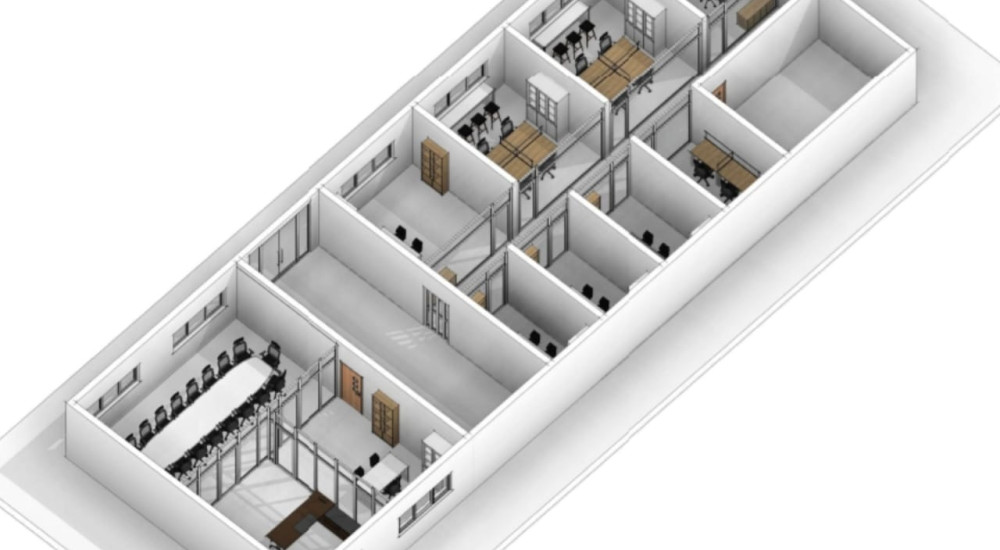 Corporate Office Partitioning & Interior Remodeling of Coca-Cola HBC image 2